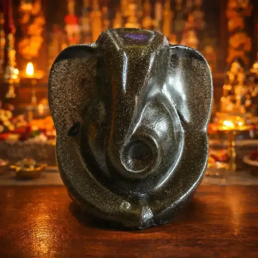 Pryrite-Resin mixed Ganesha Murti
