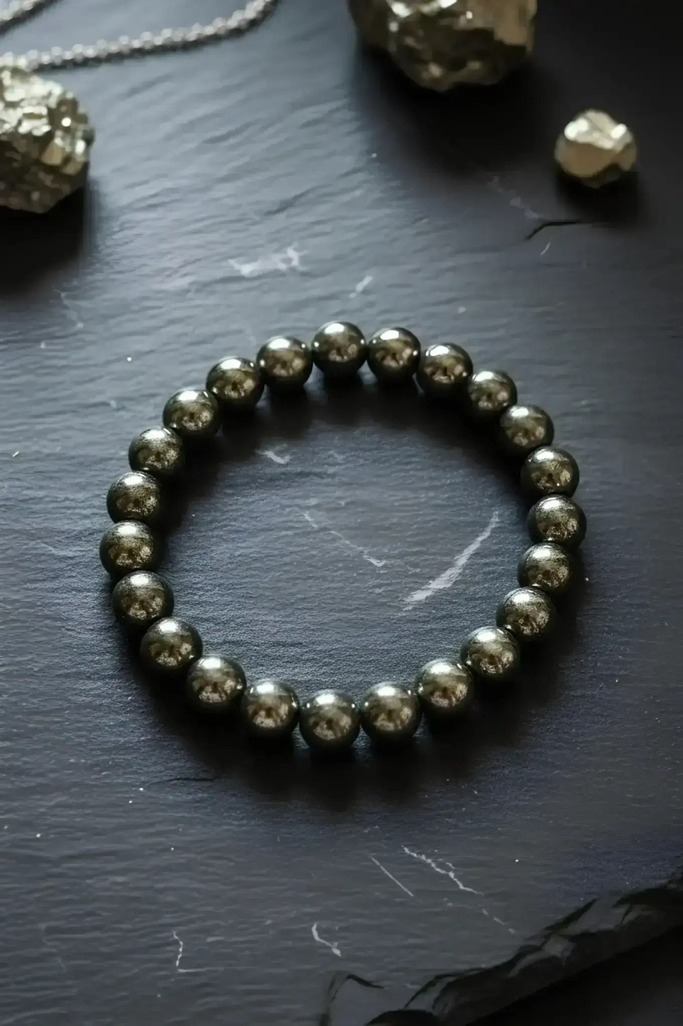 Raw Pyrite Bracelet